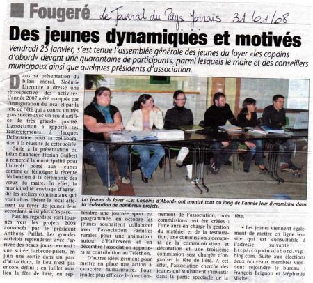 Assembl�e G�n�rale Janvier 2008